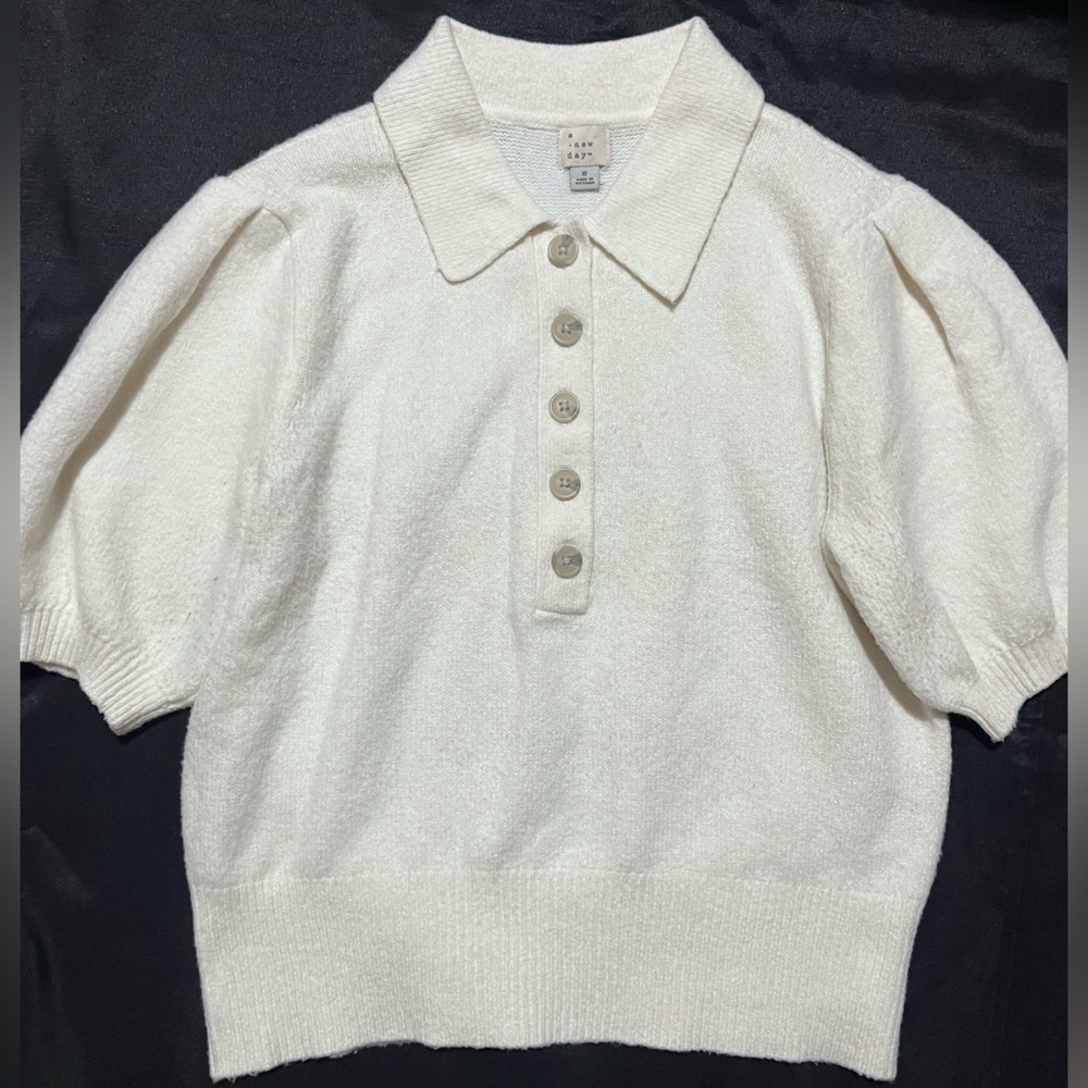 a new day Cream Button-Up Cardigan
